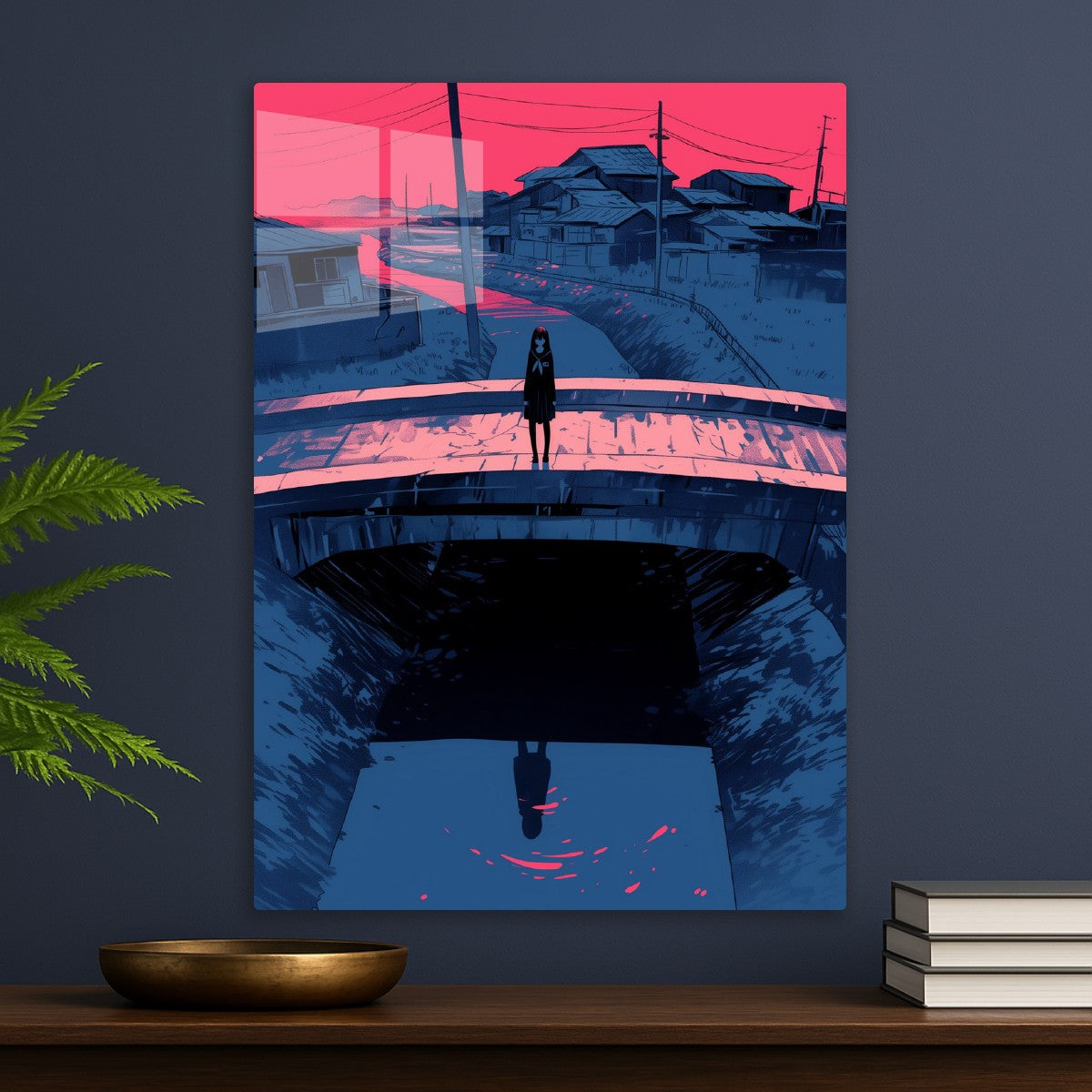 Anime Girl on Bridge