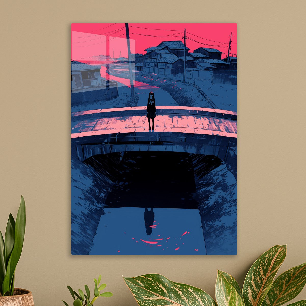 Anime Girl on Bridge