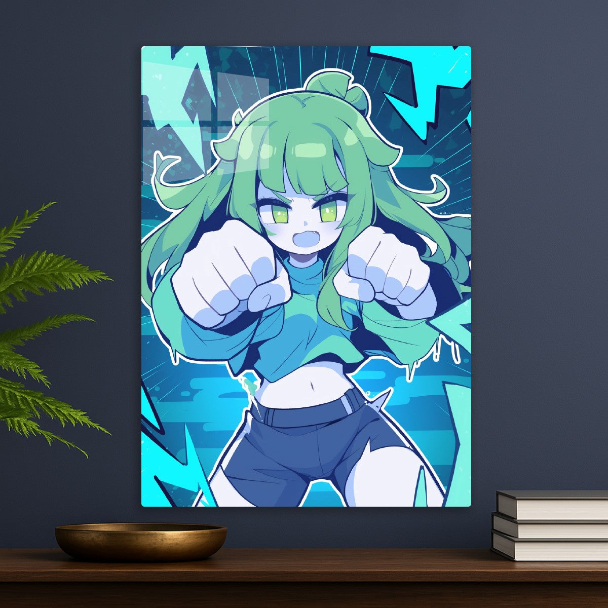 Anime Girl Boxing Pose