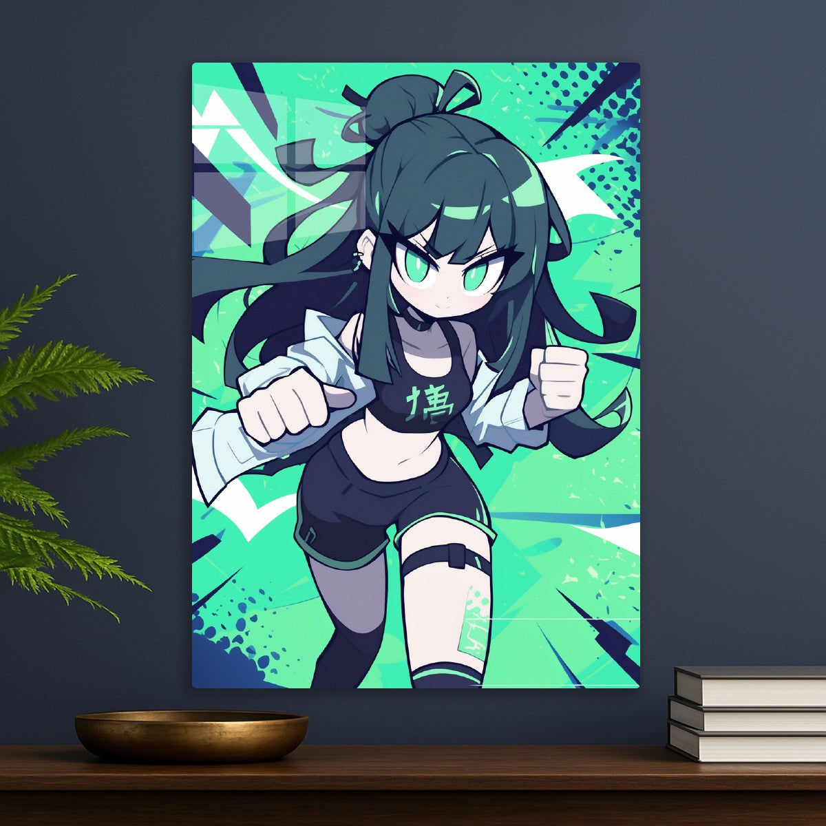 Anime Girl Ready to Fight