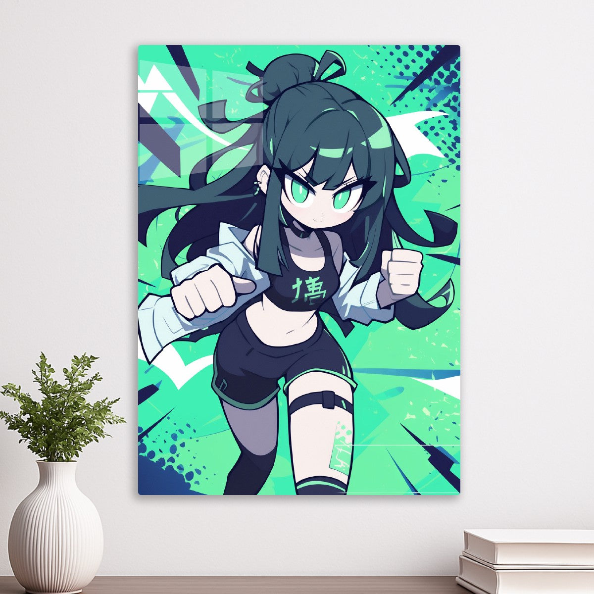 Anime Girl Ready to Fight