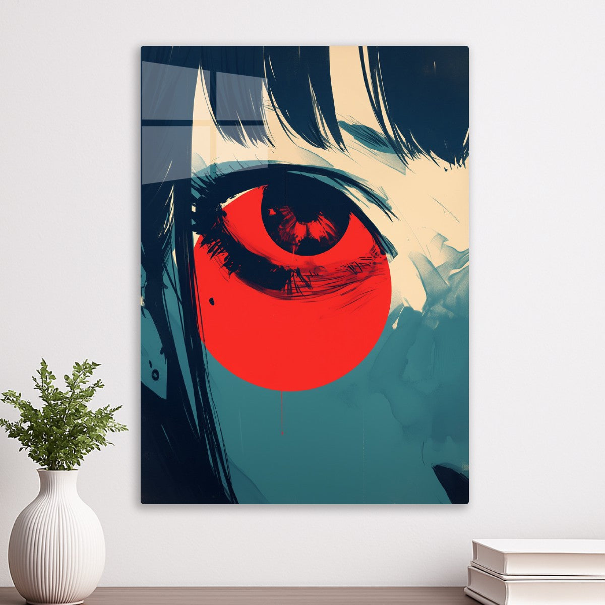 Red Eye Anime Girl