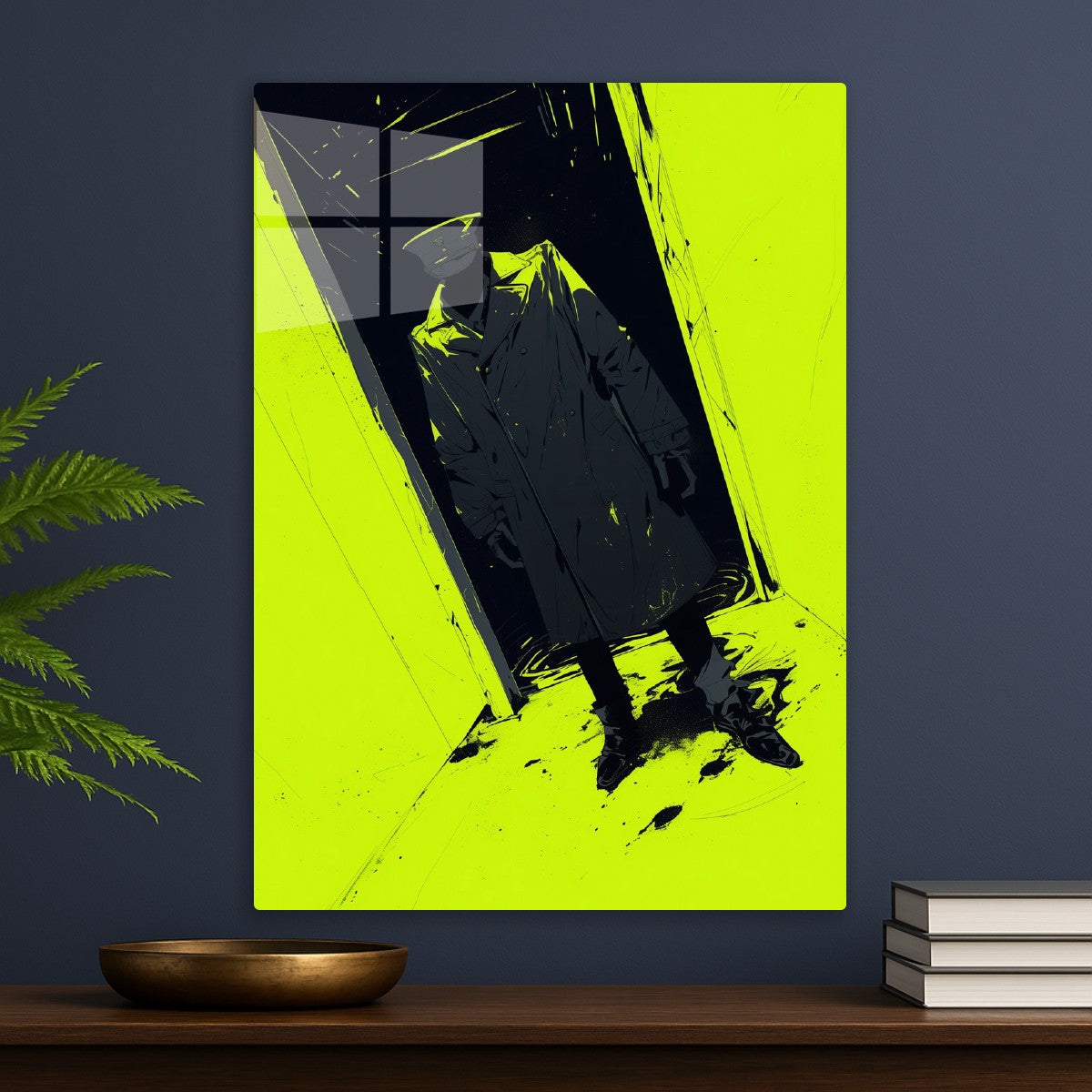 Silhouette in Trench Coat, Neo