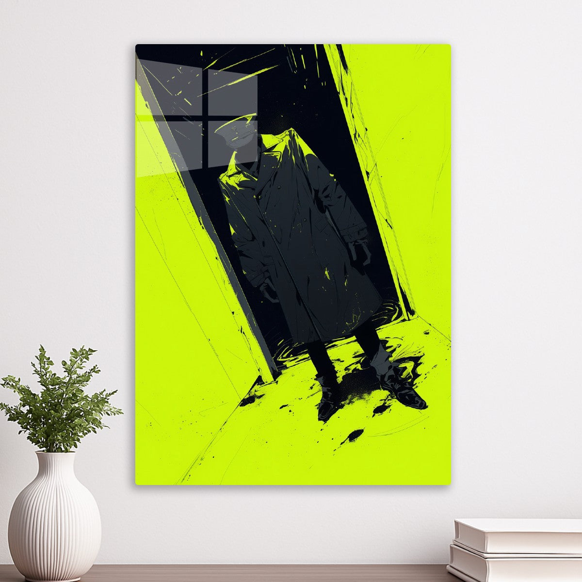 Silhouette in Trench Coat, Neo
