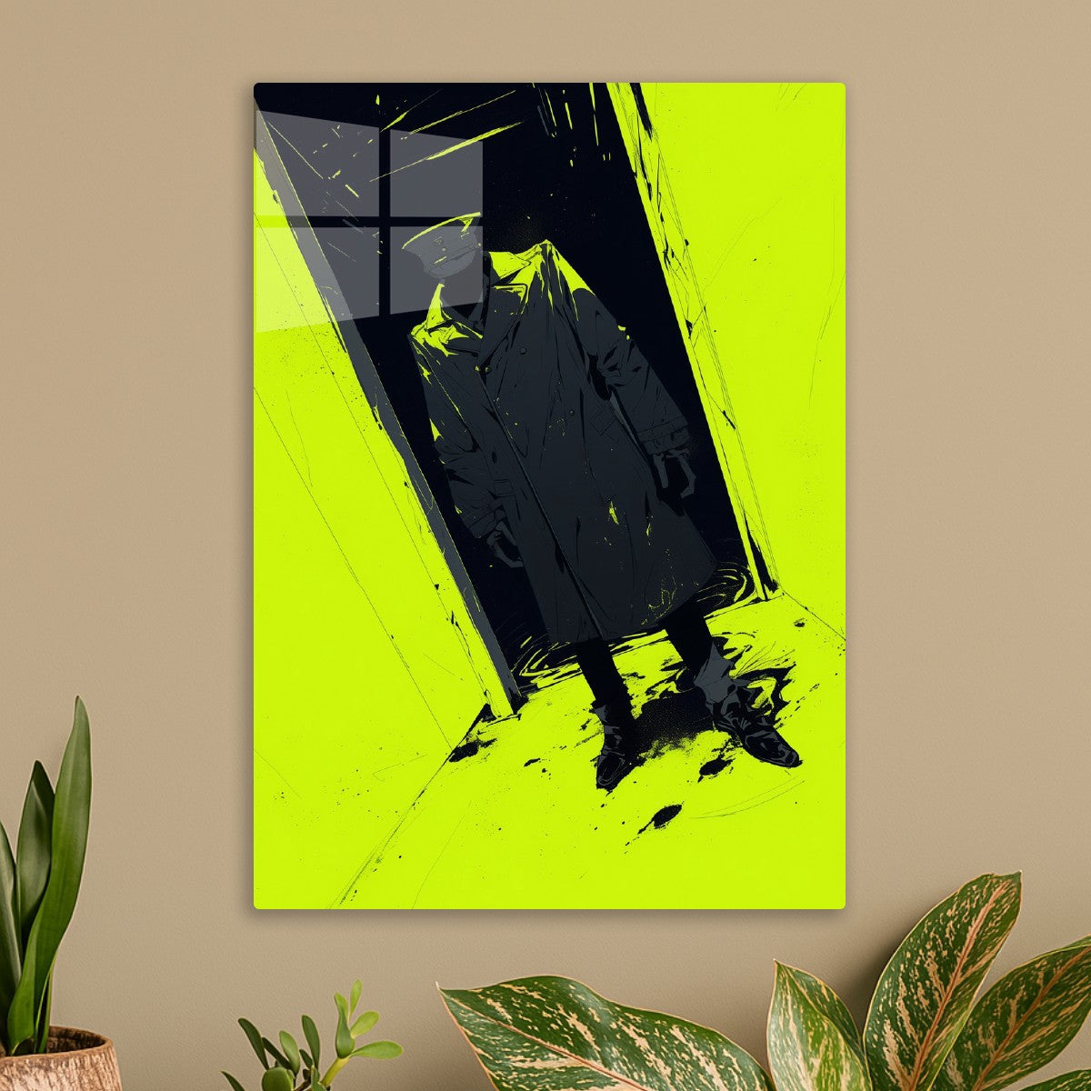 Silhouette in Trench Coat, Neo