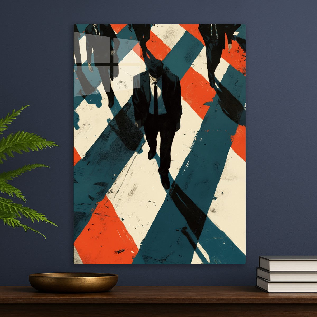 Businessmen walking on
