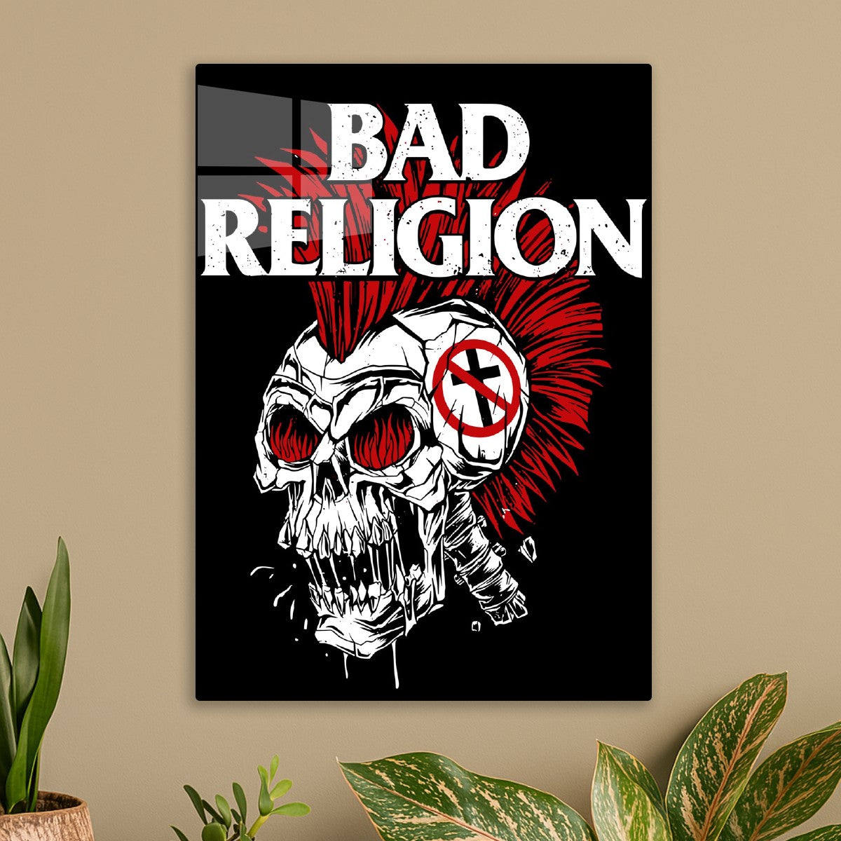 Bad Religion Head Skull Cross