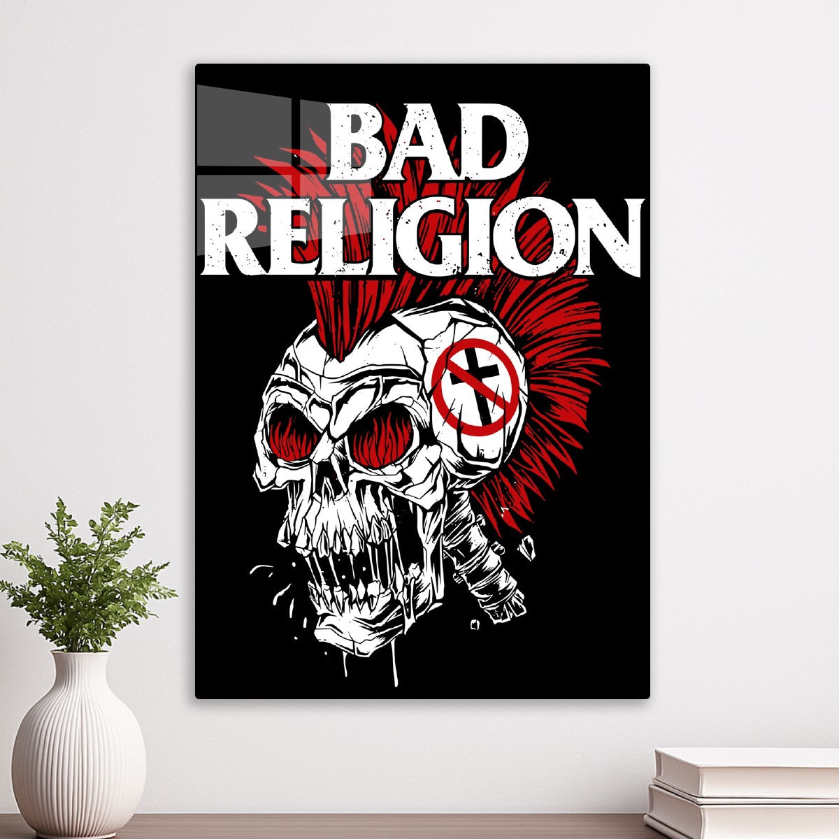 Bad Religion Head Skull Cross
