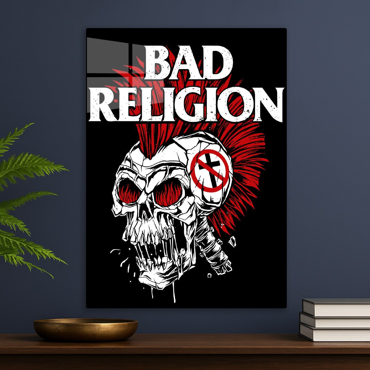 Bad Religion Head Skull Cross