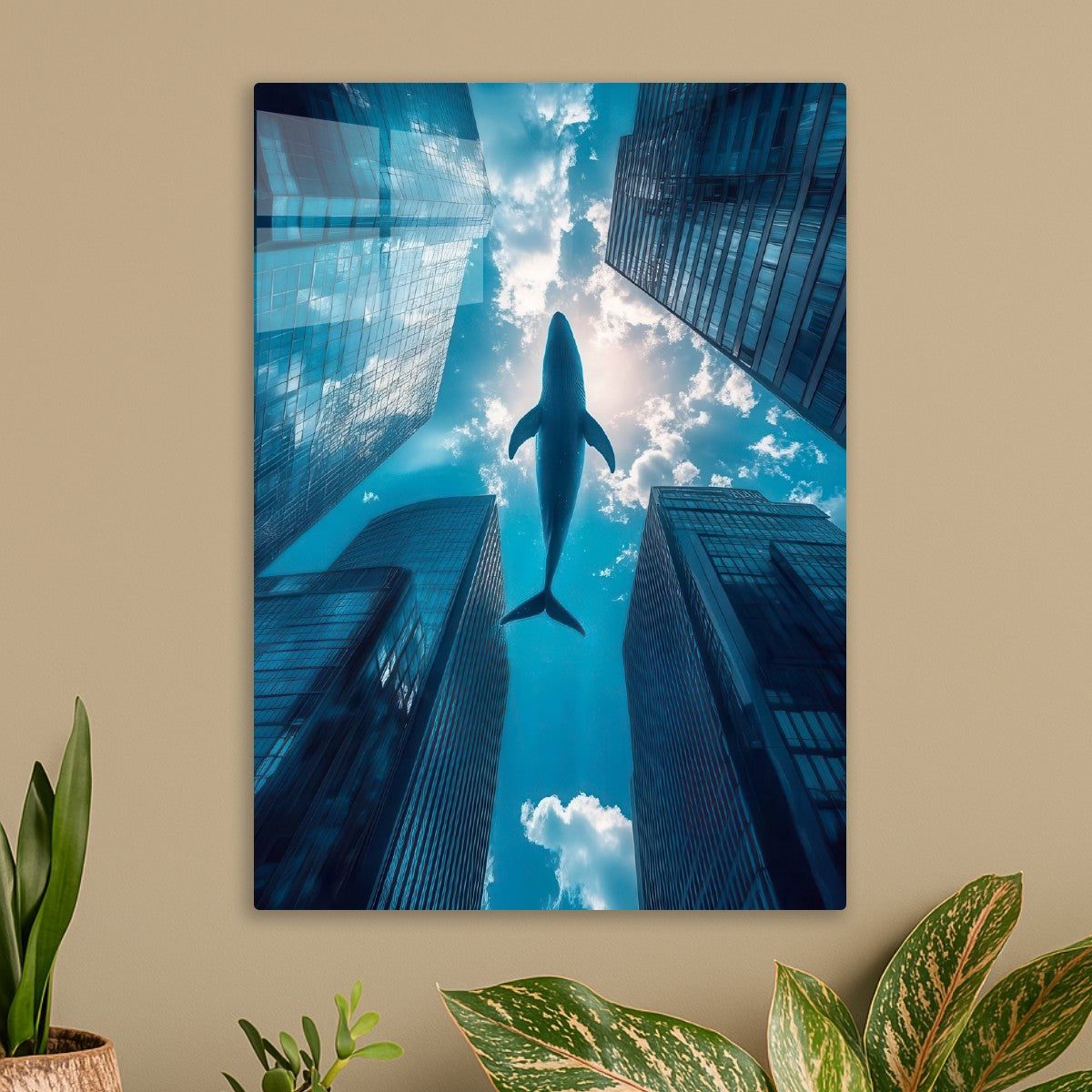 Whale in the City Sky