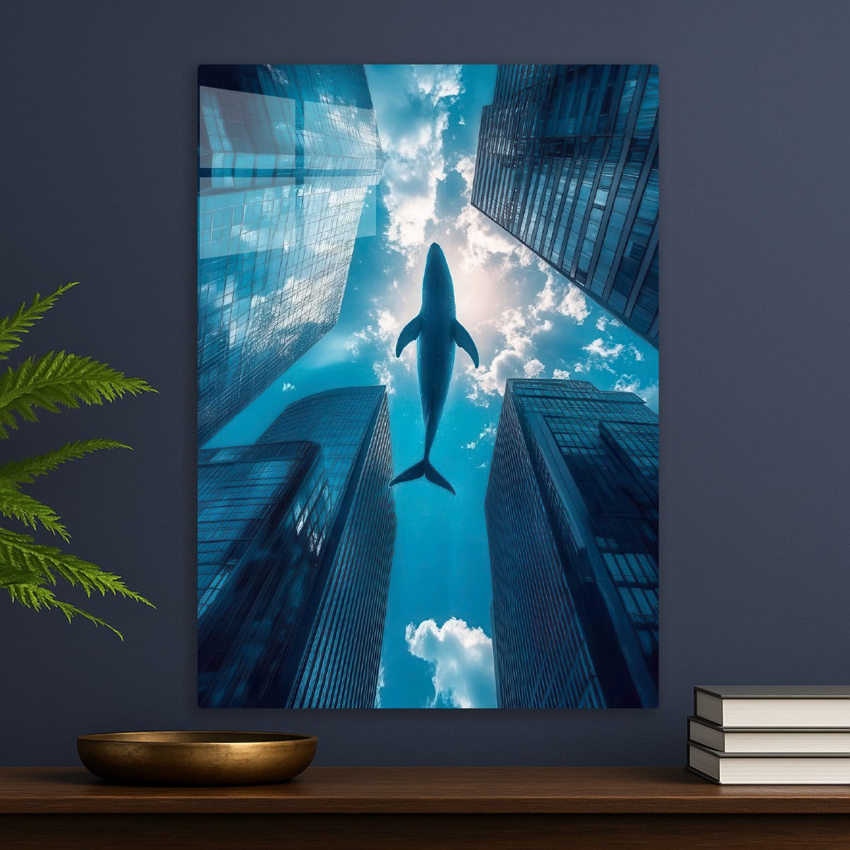 Whale in the City Sky