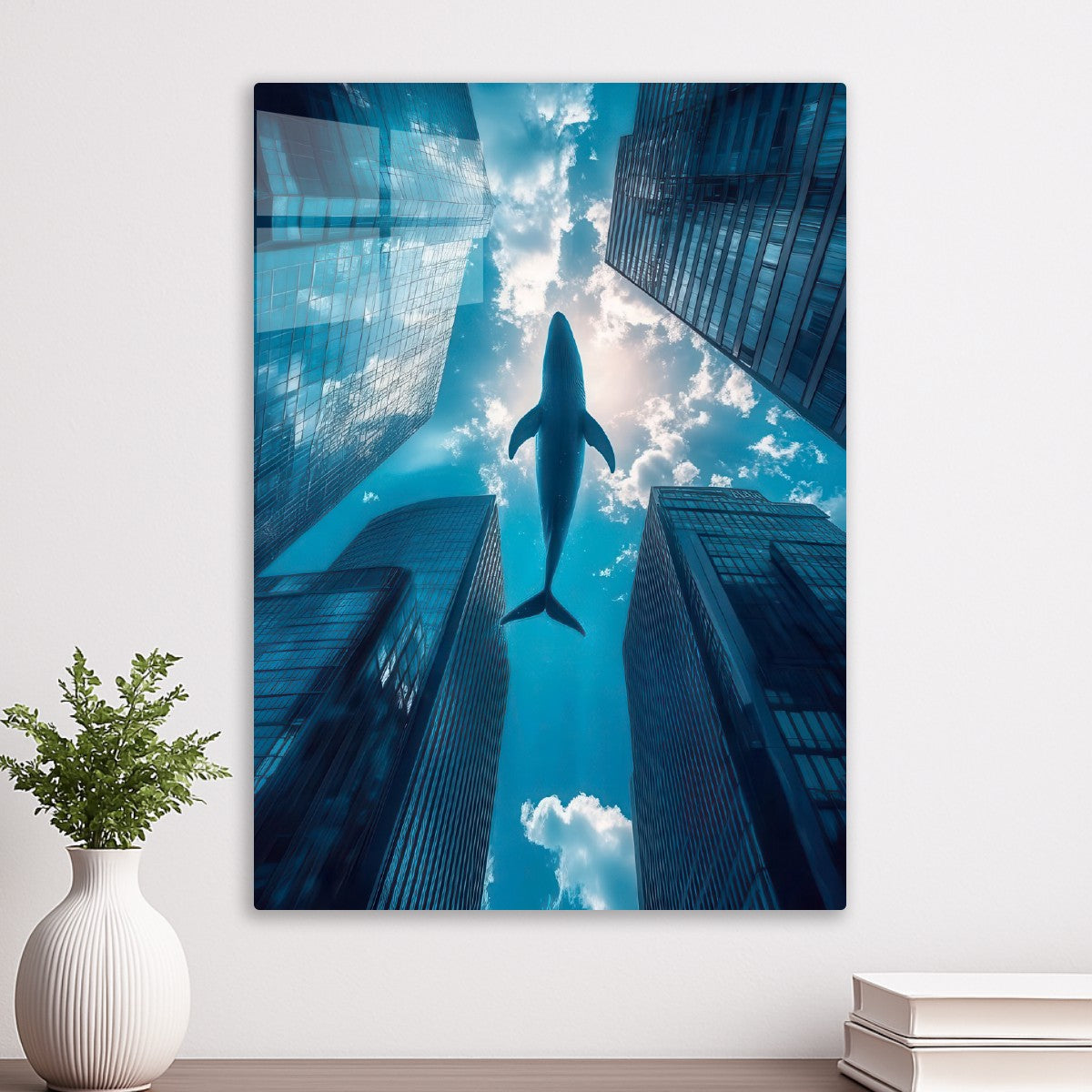 Whale in the City Sky