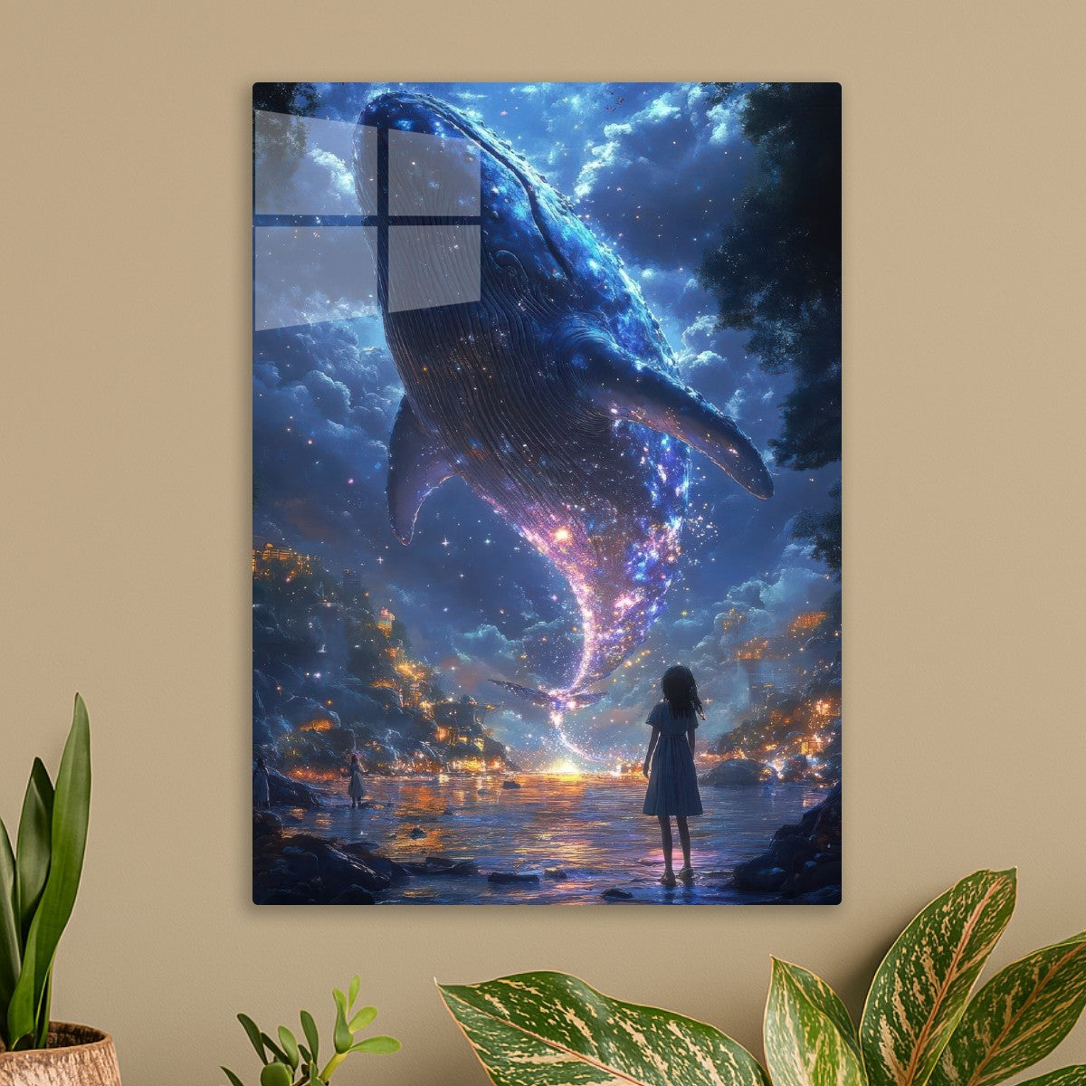 Celestial Whale and Girl