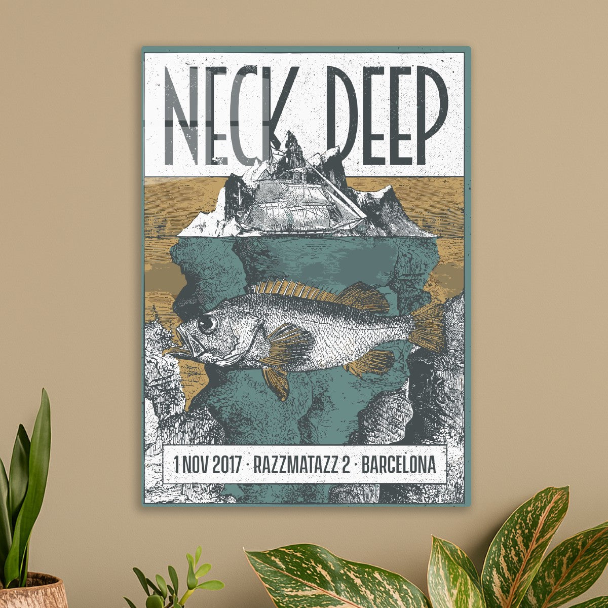 Neck Deep Concert Poster
