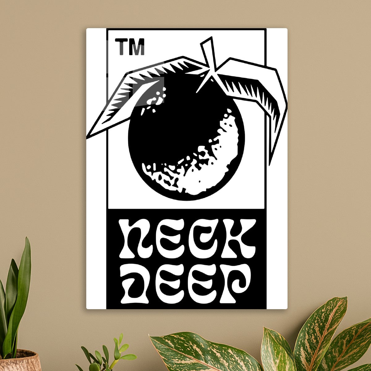 Neck Deep Logo Black and White