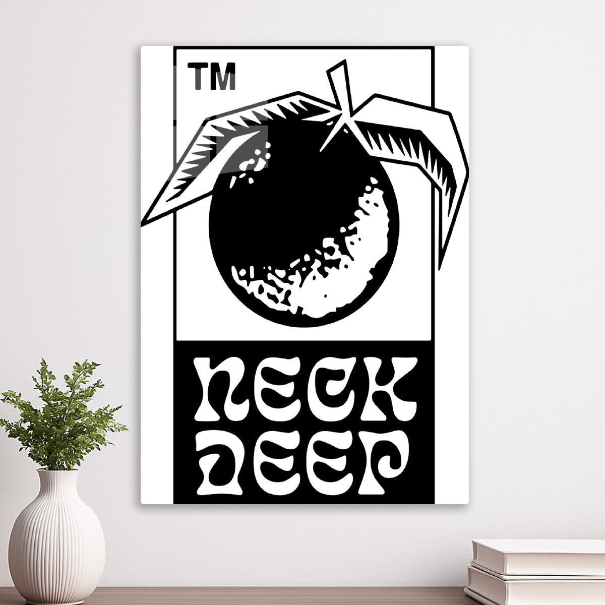 Neck Deep Logo Black and White