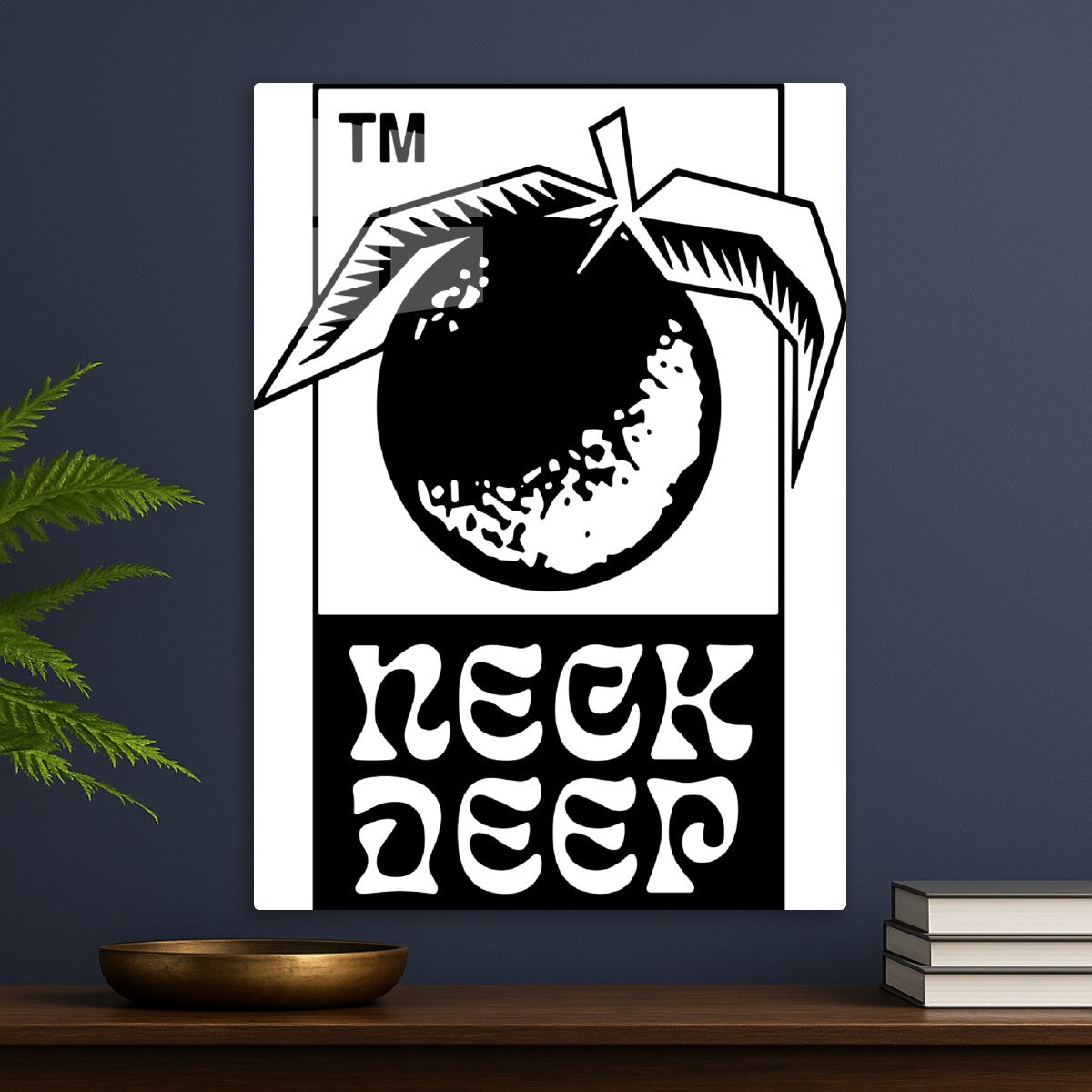 Neck Deep Logo Black and White
