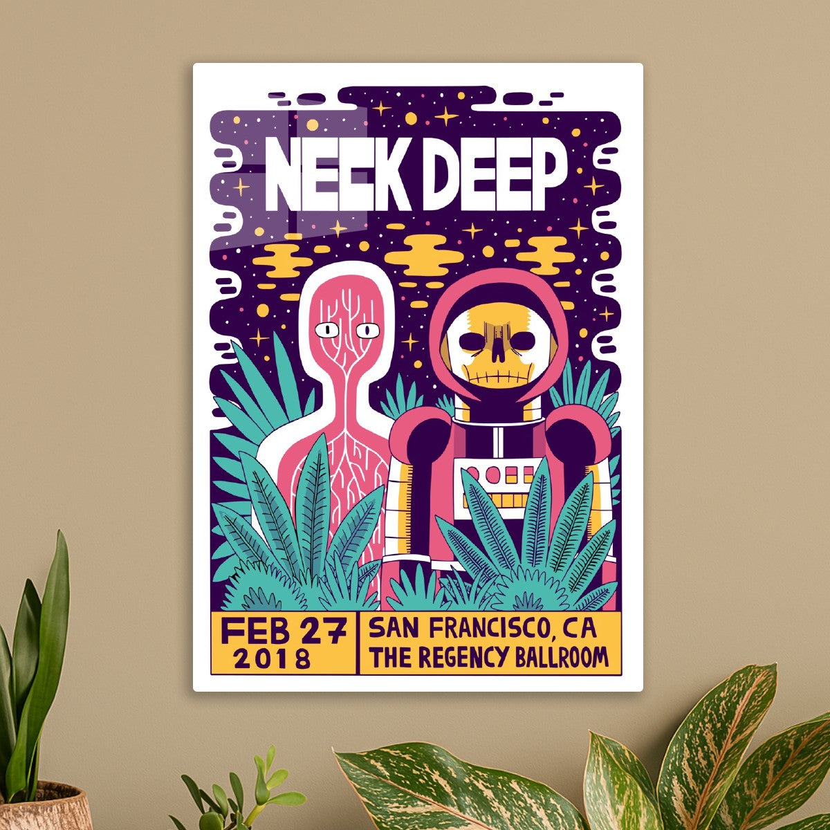 Neck Deep Concert Poster