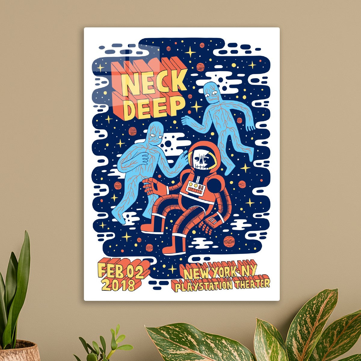 Neck Deep Concert Poster