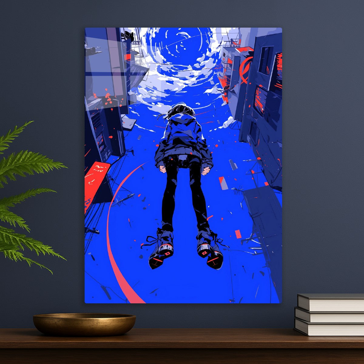 Anime Girl in Urban Landscape