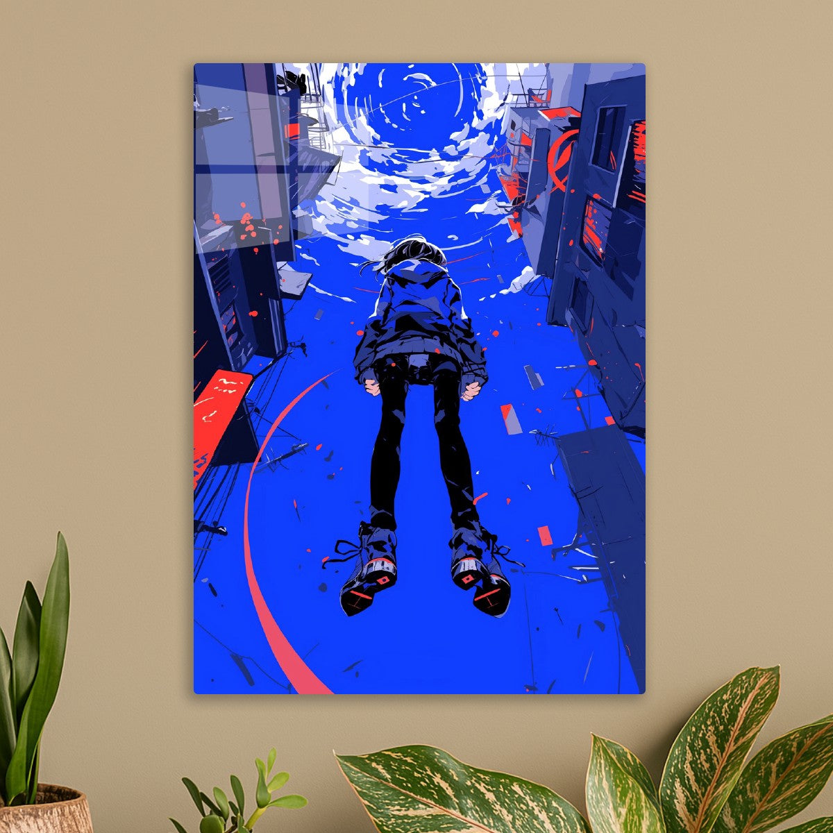Anime Girl in Urban Landscape