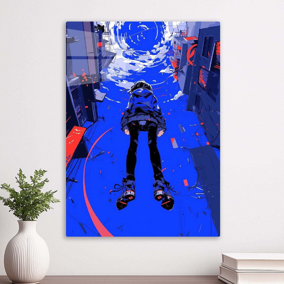 Anime Girl in Urban Landscape