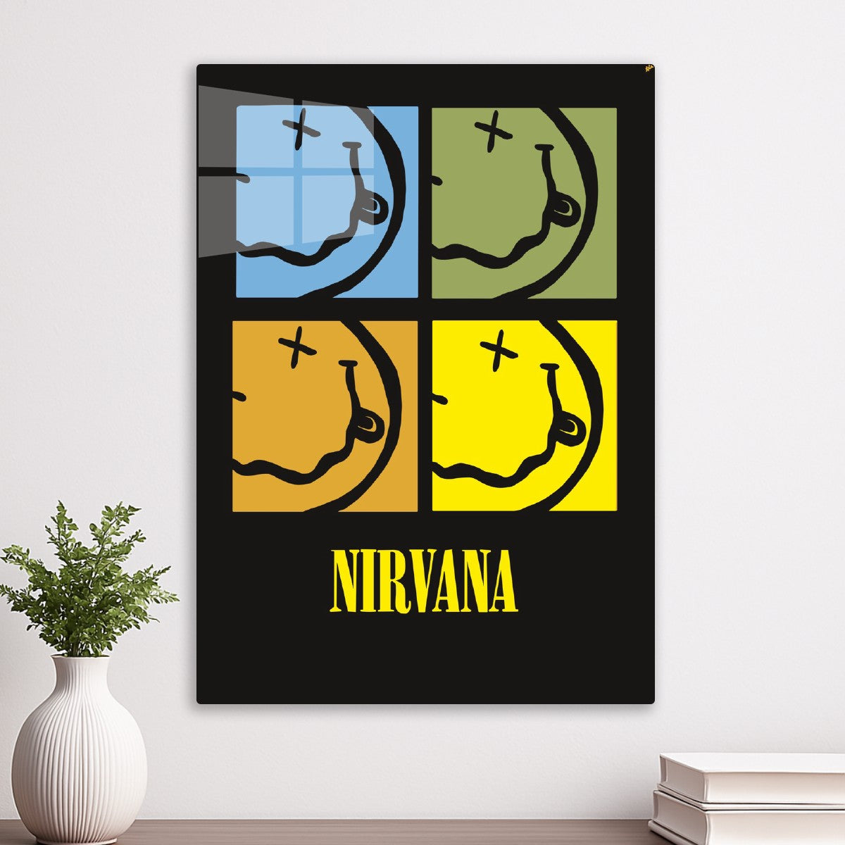Nirvana Smiley Face Poster