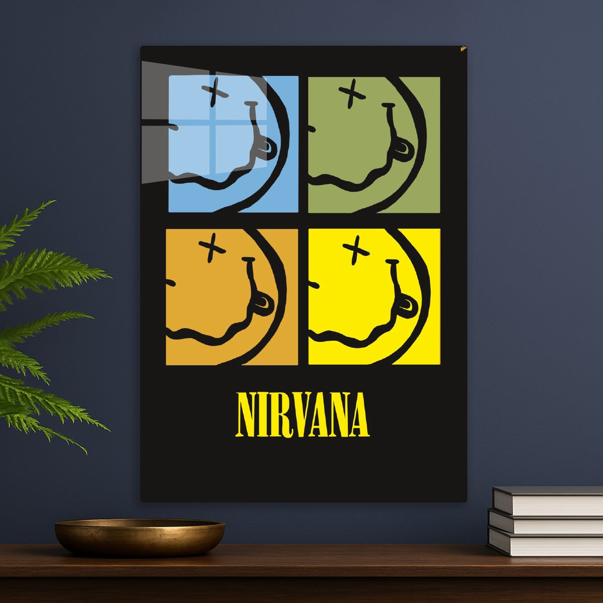 Nirvana Smiley Face Poster