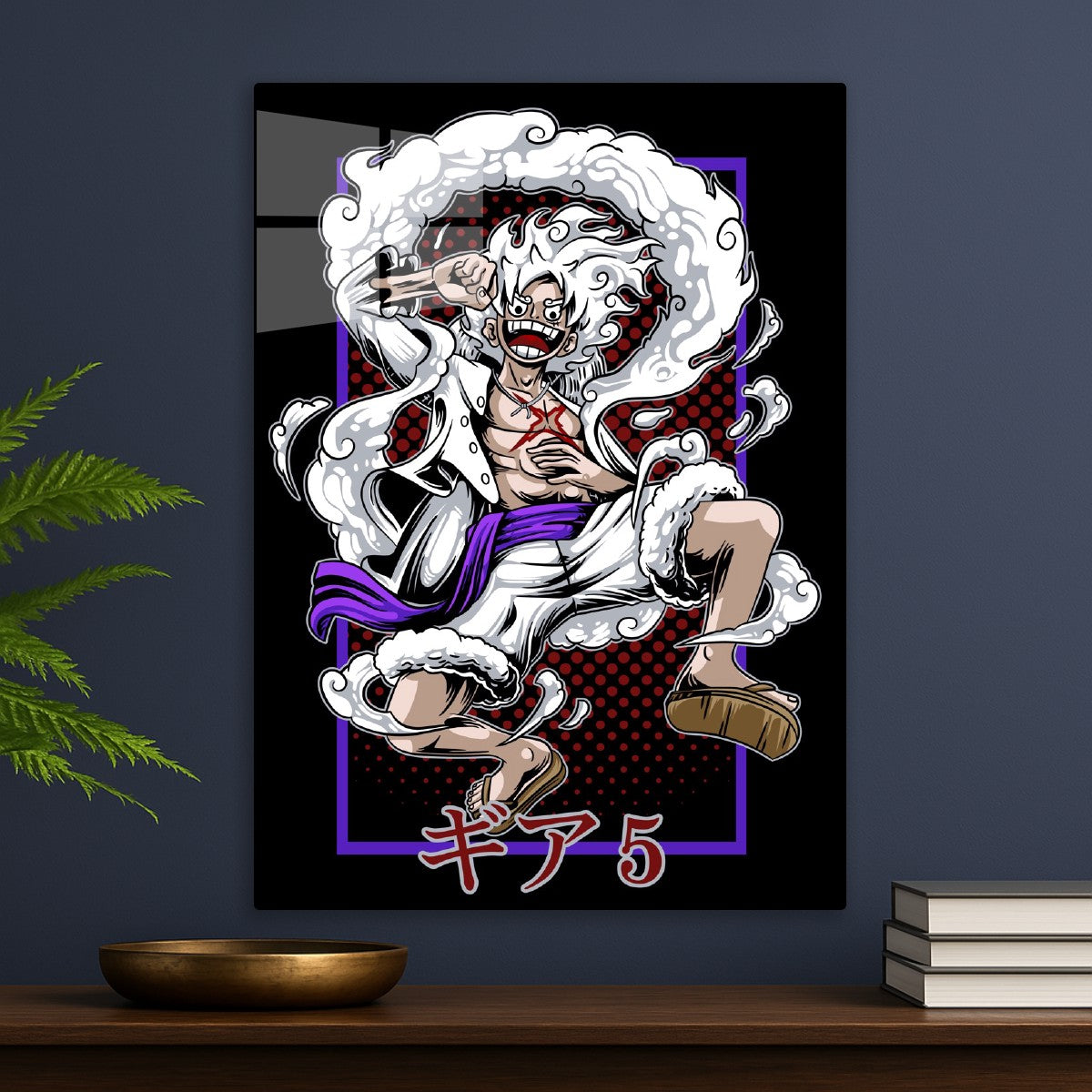 Luffy Gear 5 Pop Art Style