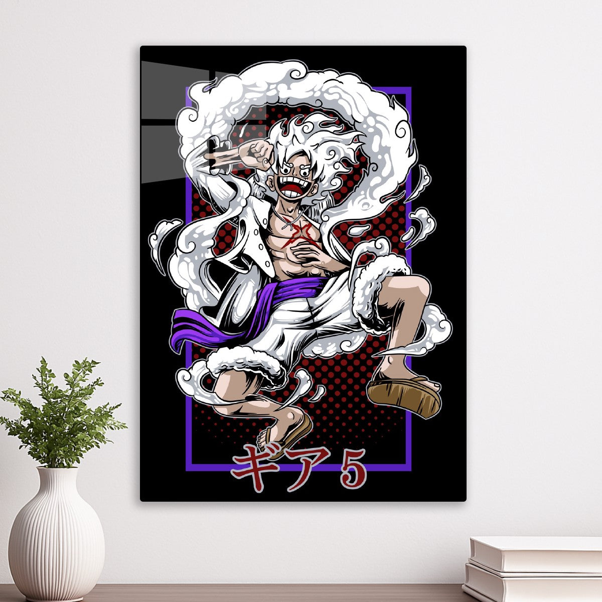 Luffy Gear 5 Pop Art Style
