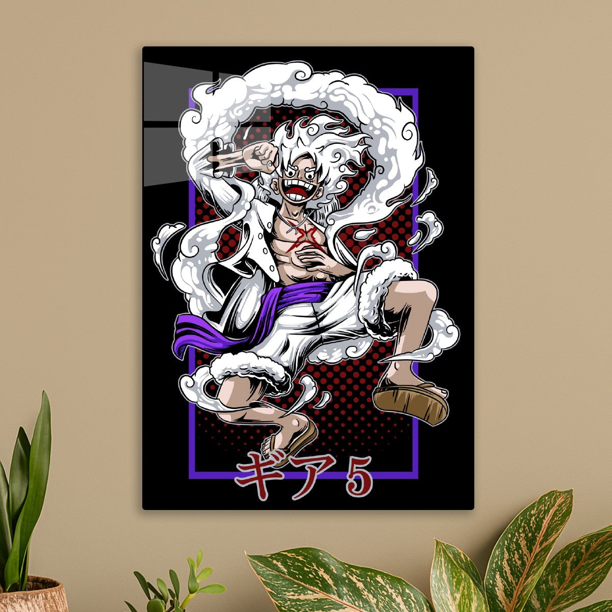 Luffy Gear 5 Pop Art Style