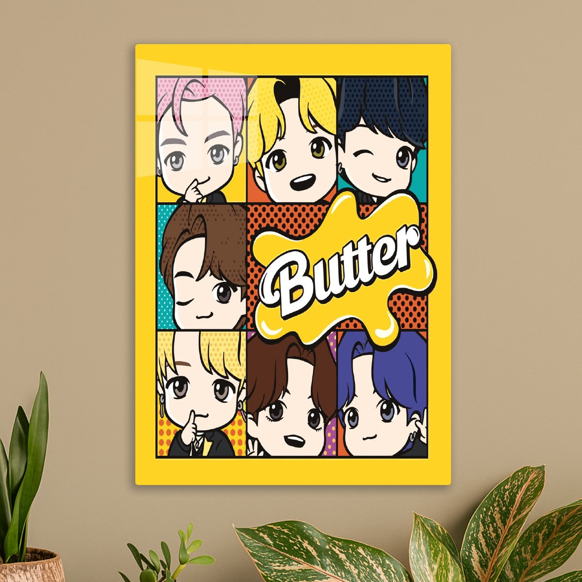 BTS Butter Cartoon Pop Art