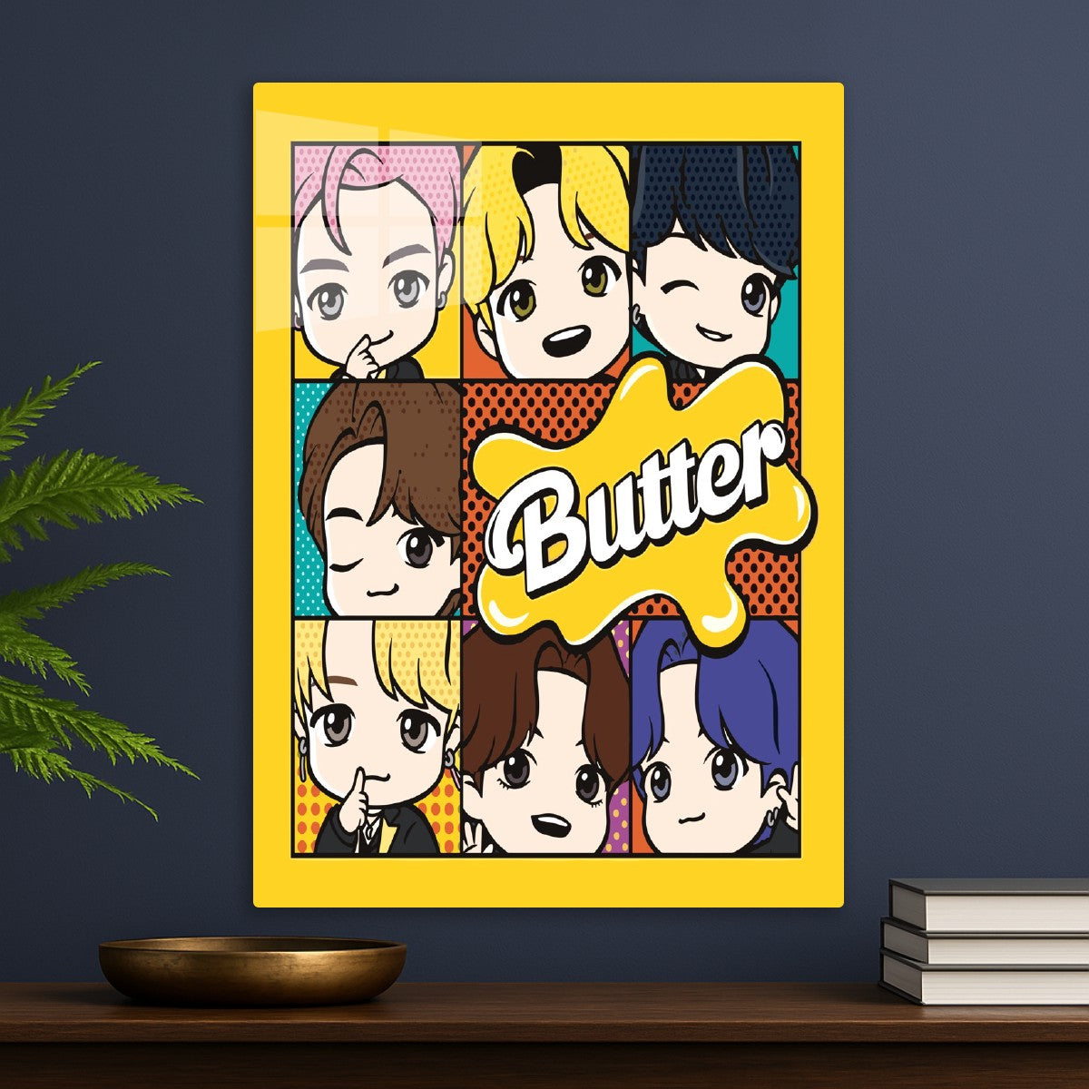 BTS Butter Cartoon Pop Art