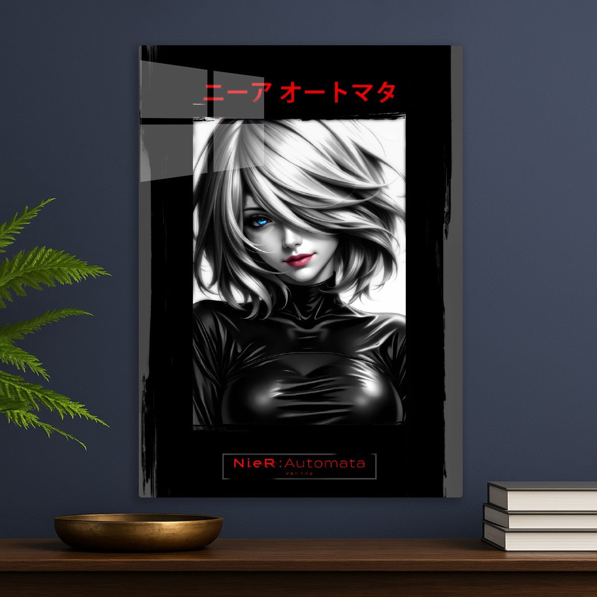 nier automata black white