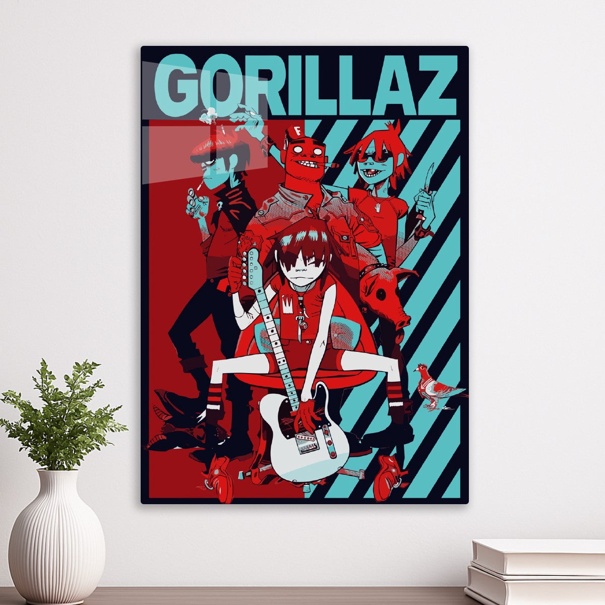 Gorillaz band poster art