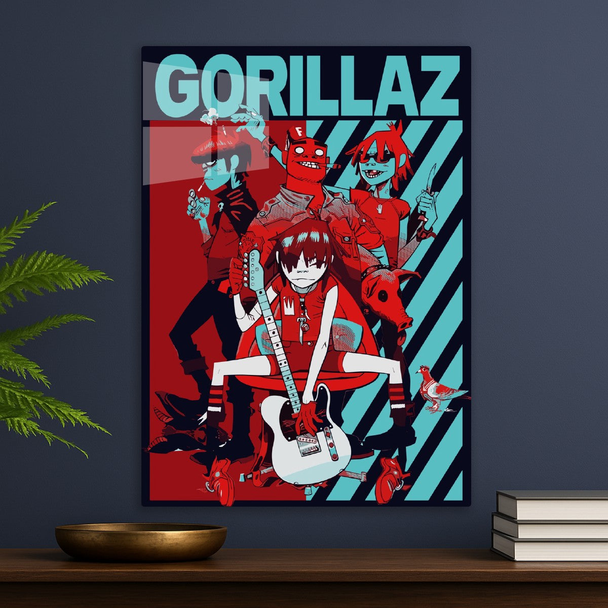 Gorillaz band poster art