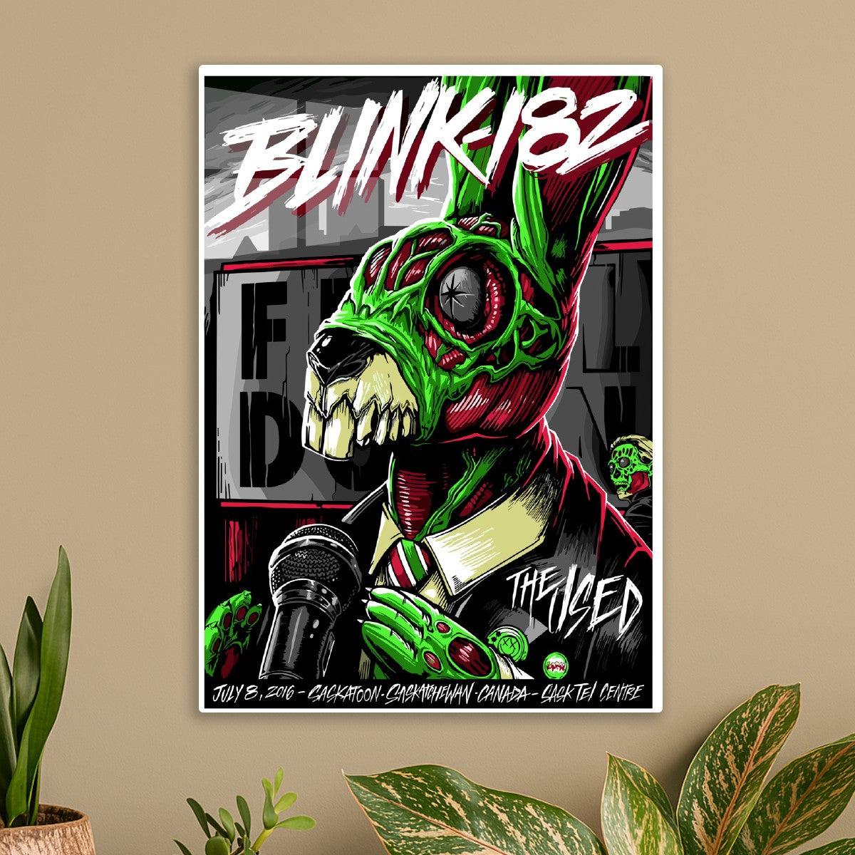 Blink 182 Concert Poster Art