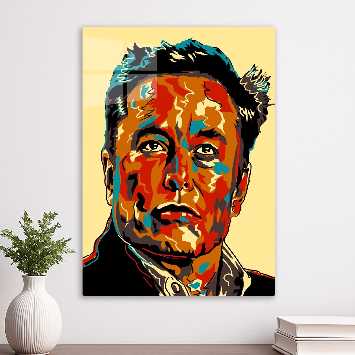 Elon Musk Portrait Pop Art