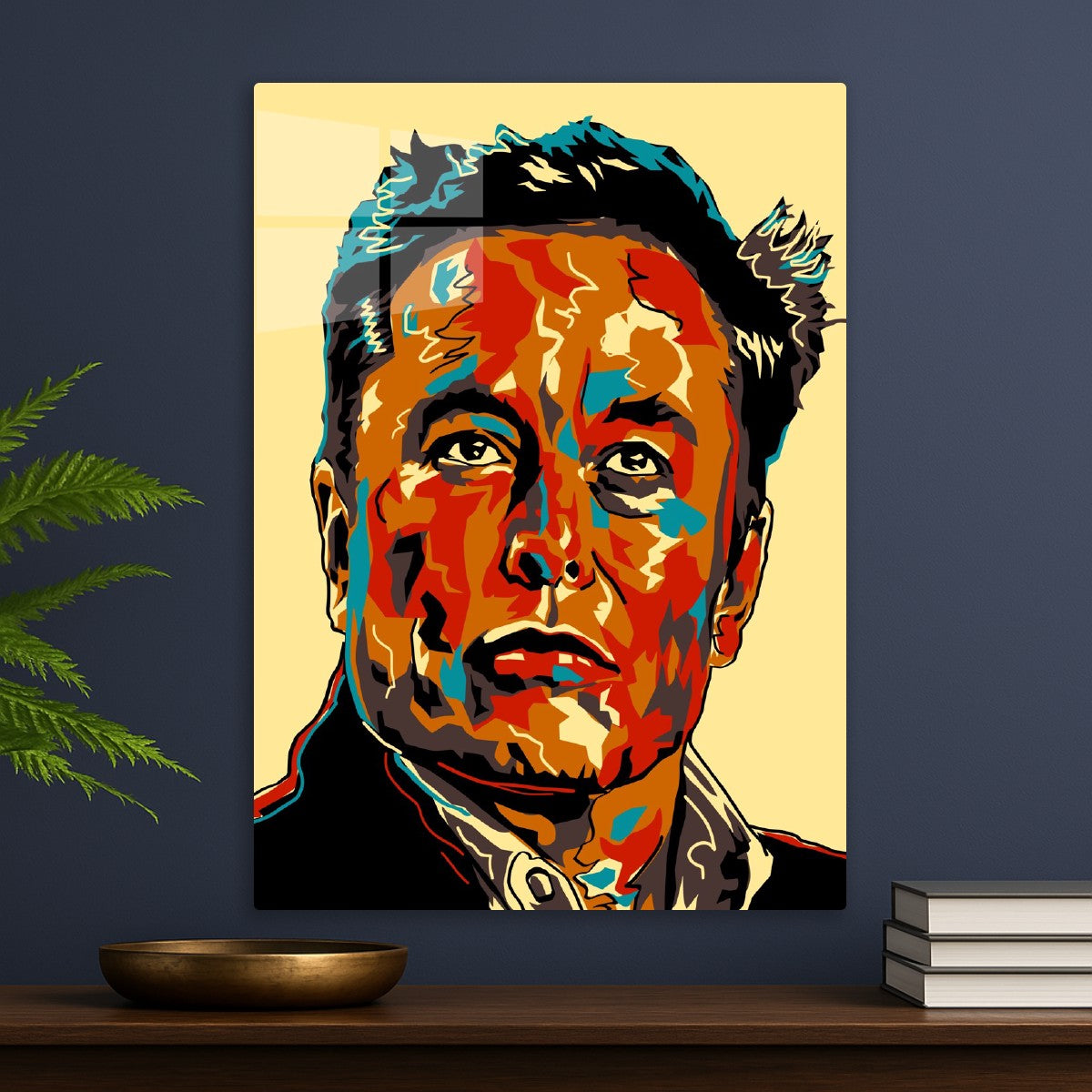 Elon Musk Portrait Pop Art