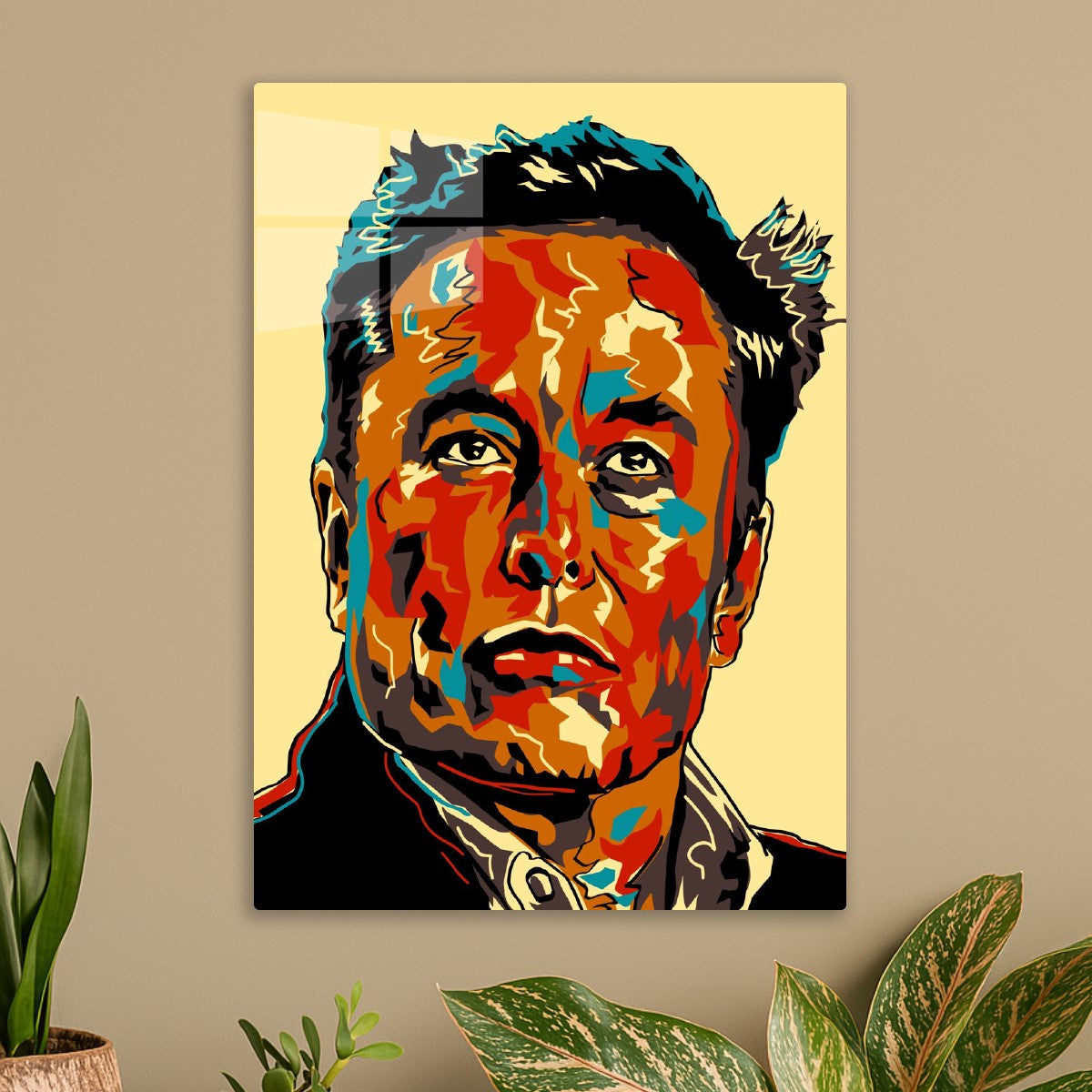 Elon Musk Portrait Pop Art