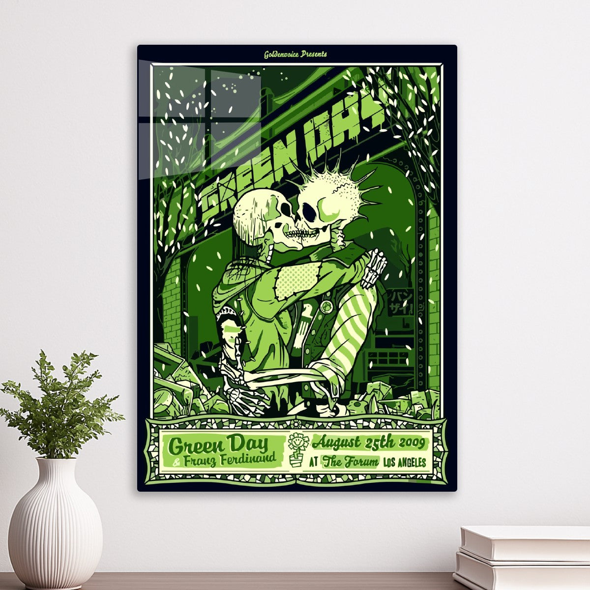 Green Day Concert Poster Augus