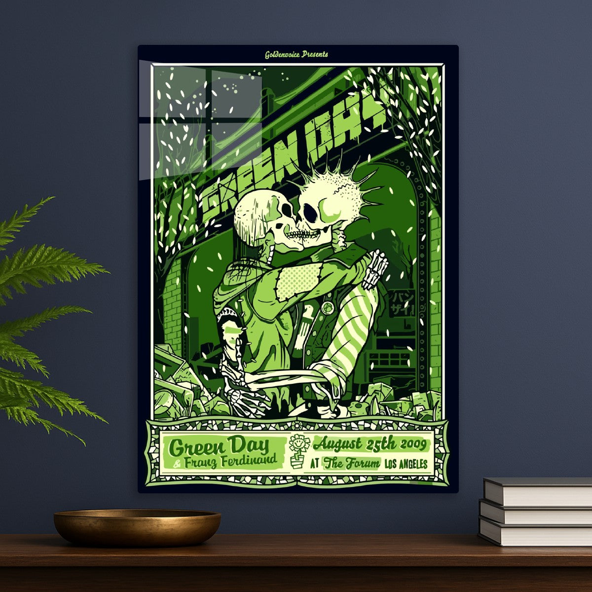 Green Day Concert Poster Augus