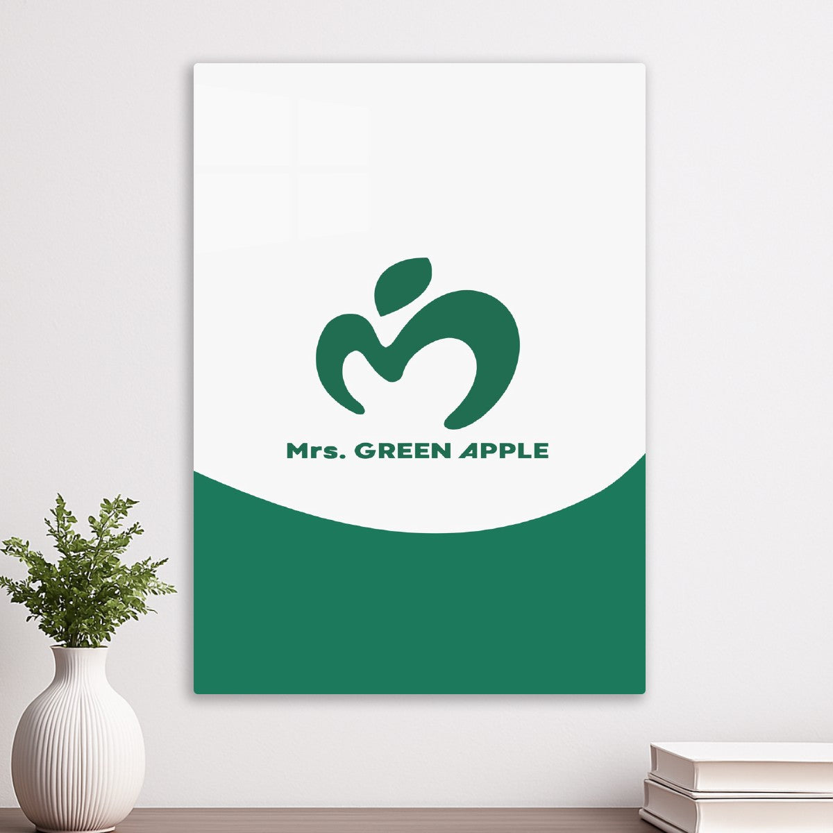 Mrs. Green Apple Logo Green