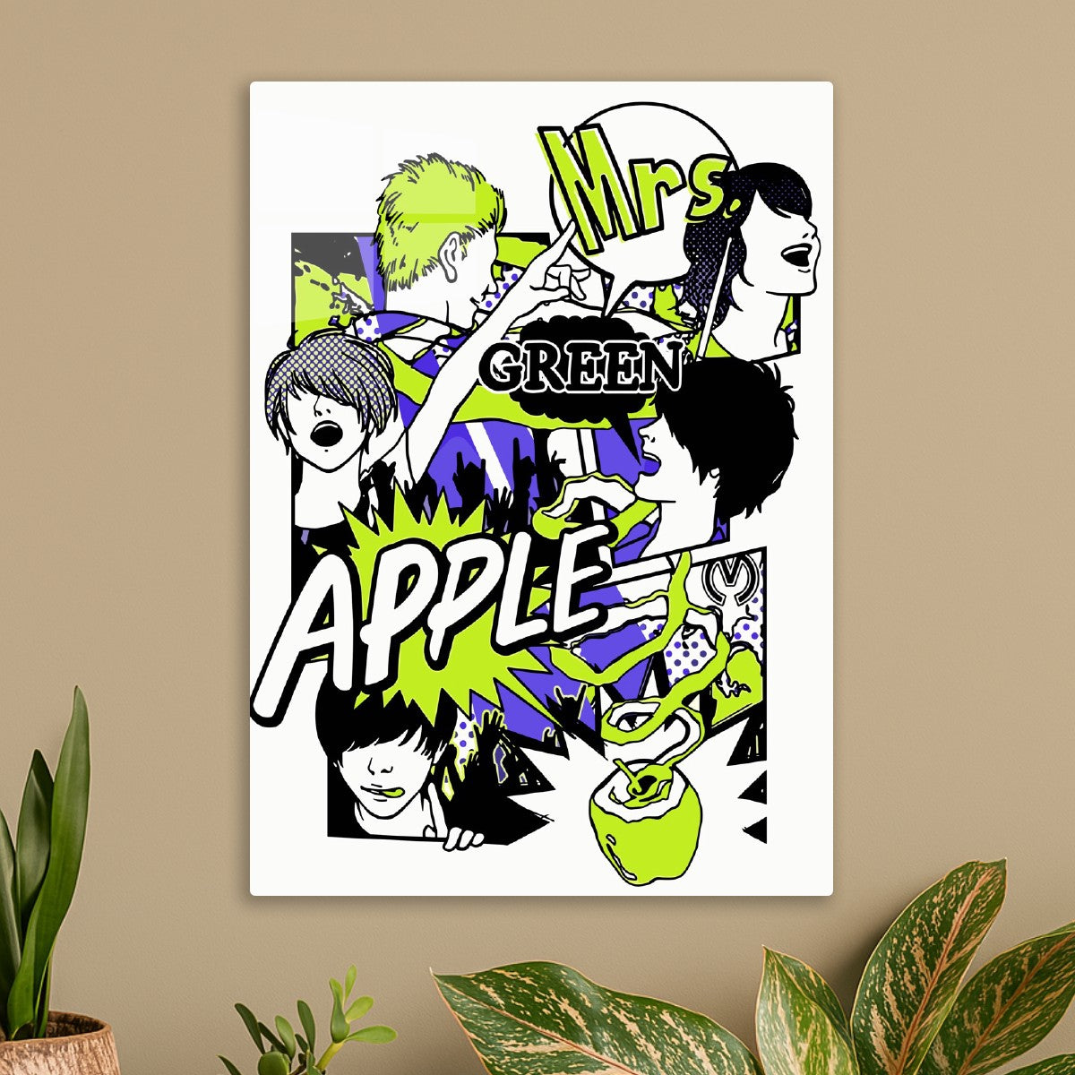 Mrs. Green Apple Pop Art
