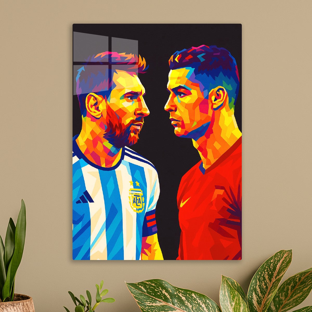 Messi And Ronaldo Wpap Art