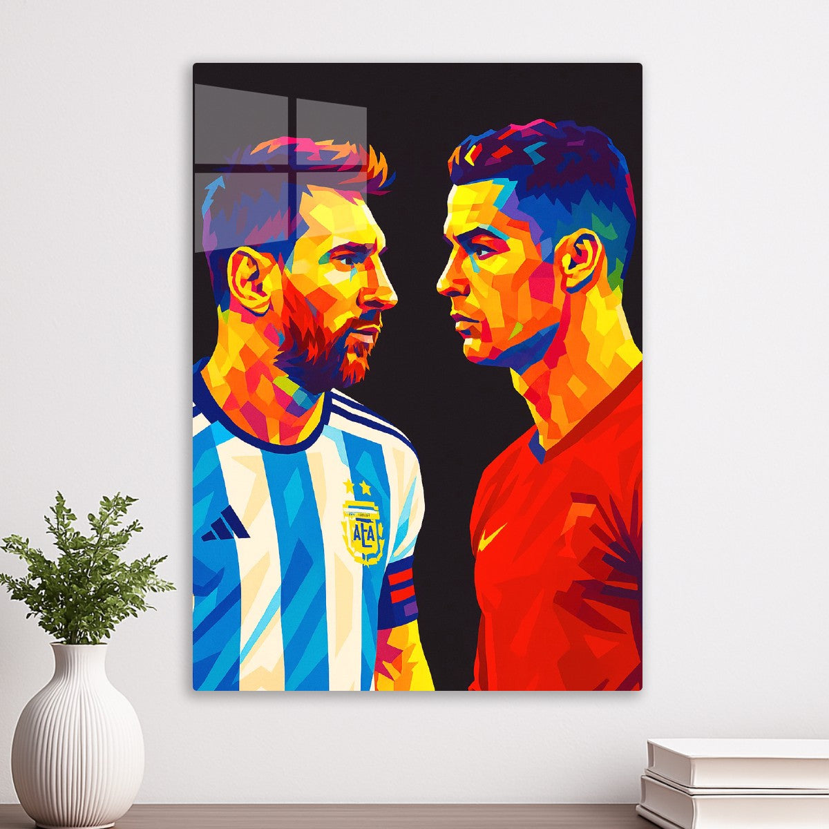 Messi And Ronaldo Wpap Art