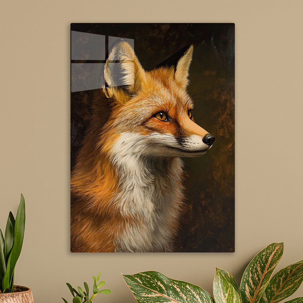 Fox in painting style
