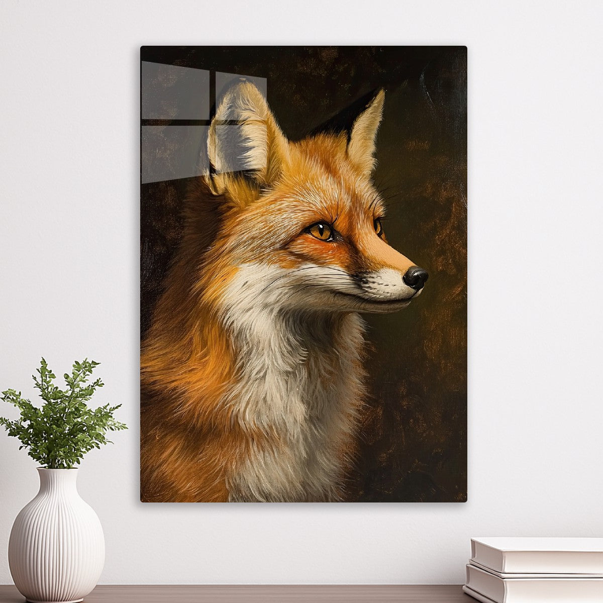 Fox in painting style