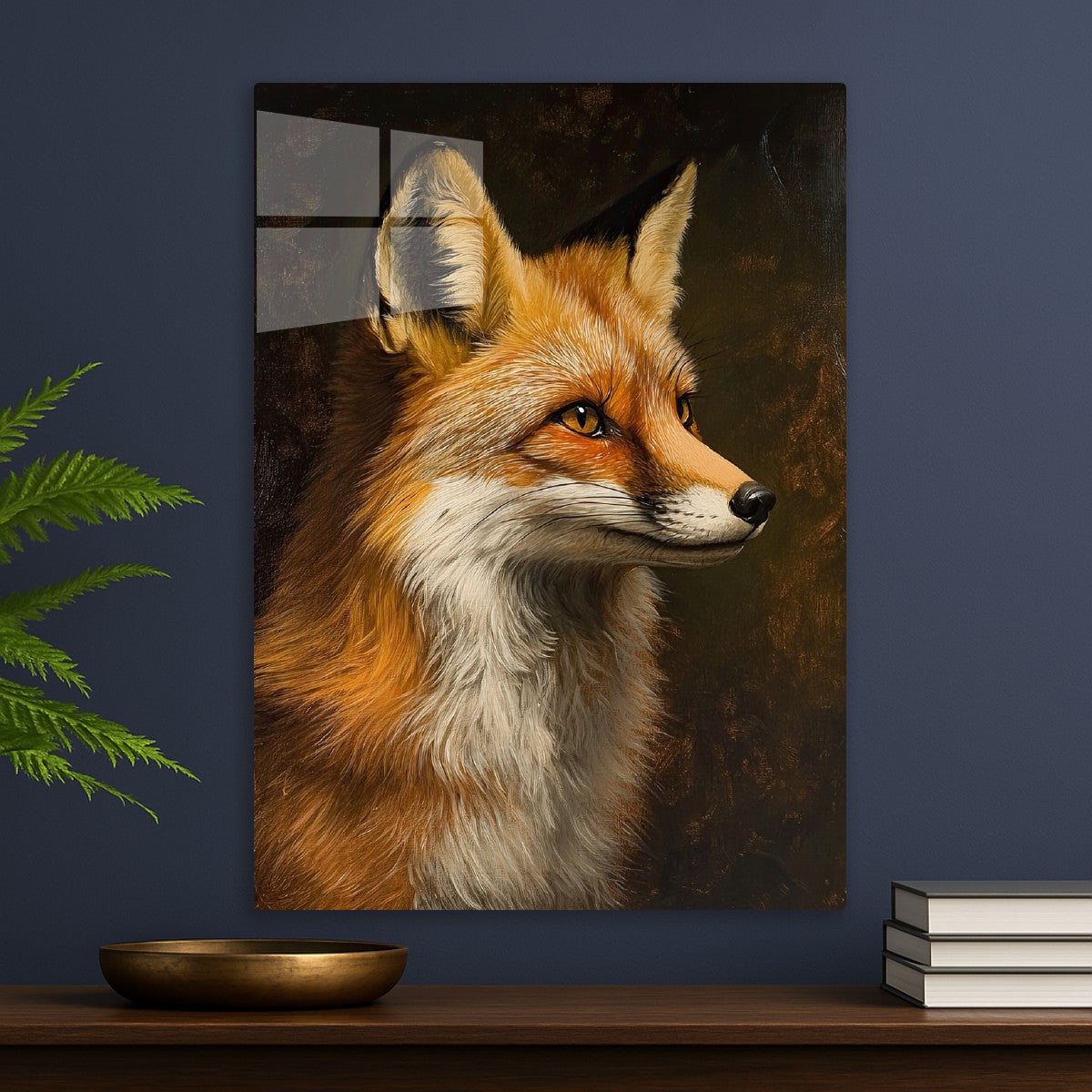Fox in painting style