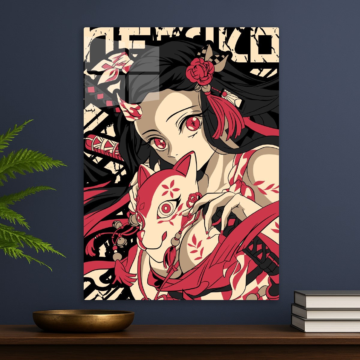Nezuko Kitsune Style Art